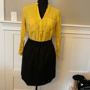 Black JCrew wool skirt